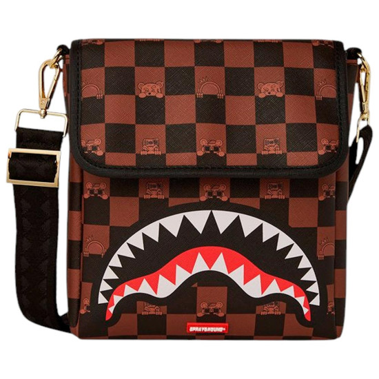 Sprayground Τσαντάκι ώμου Peeking Character Check Messenger Sling